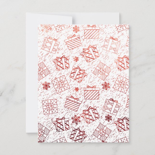 Julpresenter 5 anteckningskort (Framsida)