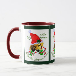 Julpresenter för Golden Retriever Mugg