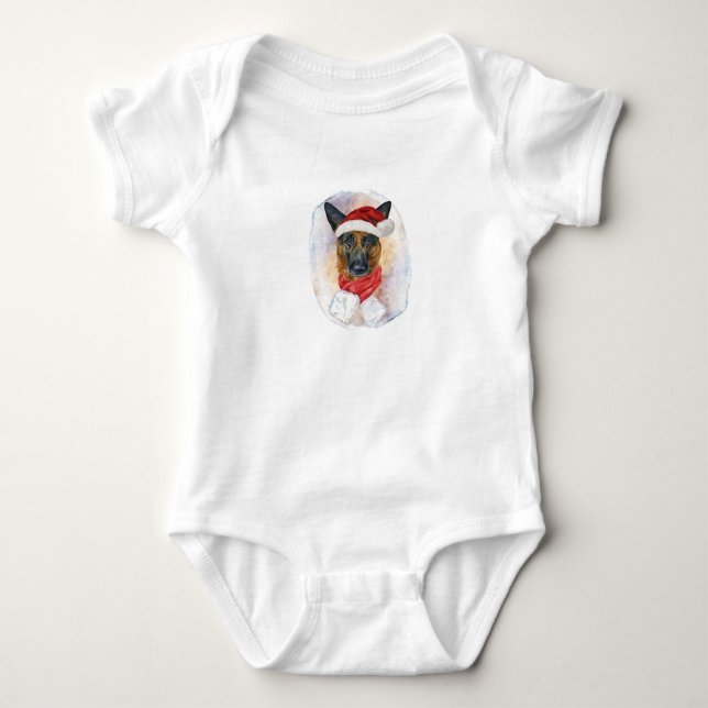 Julpresenter för hundägare av tyska schäferhundar t shirt (Framsida)