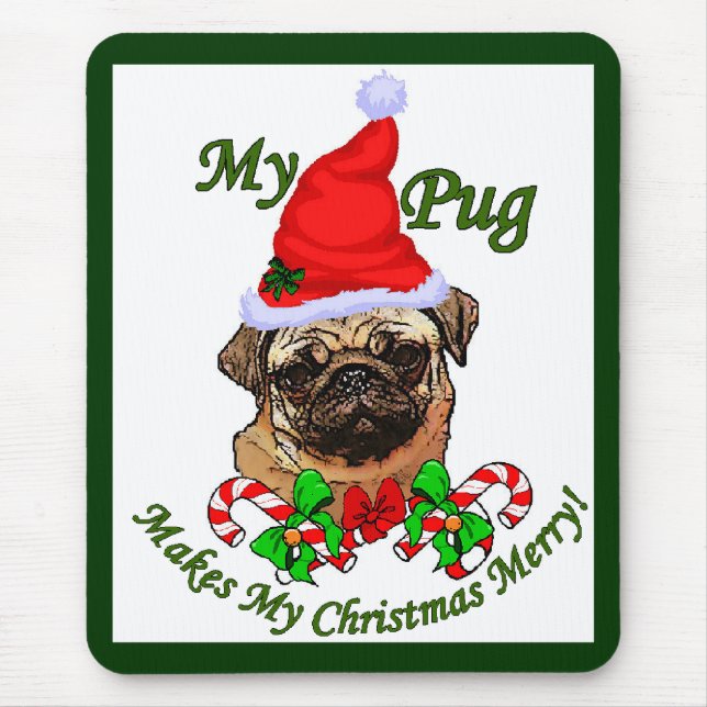 Julpresenter för Pug Älskare Musmatta (Framsidan)