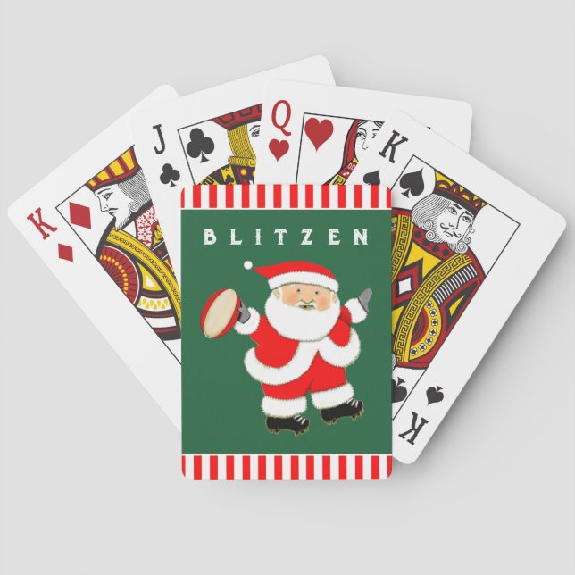 Julpresenter för rugby casinokort (Baksidan)