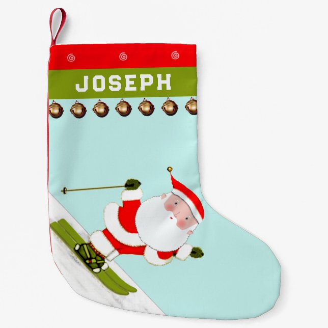 Julpresenter för skidsemester Stor julstrumpa (Framsidan)