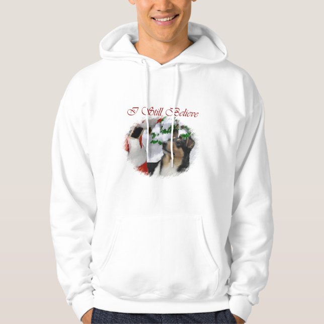 Julpresenter för Smooth Collie Hoodie (Framsida)