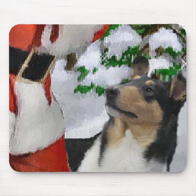 Julpresenter för Smooth Collie Musmatta (Framsidan)