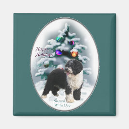 Julpresenter för spanska Vatten Hund Magnet