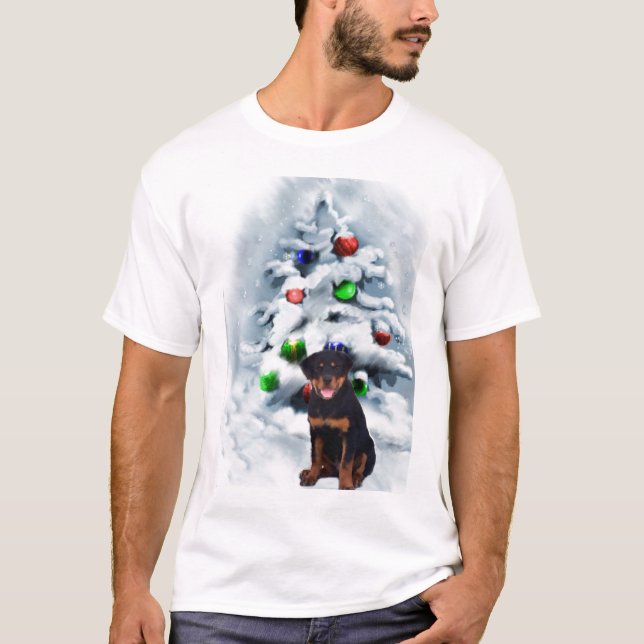 Julpresenter från Rottweiler Tee Shirt (Framsida)
