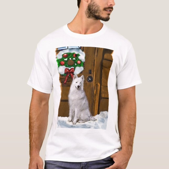 Julpresenter från Samoyed T Shirt (Framsida)