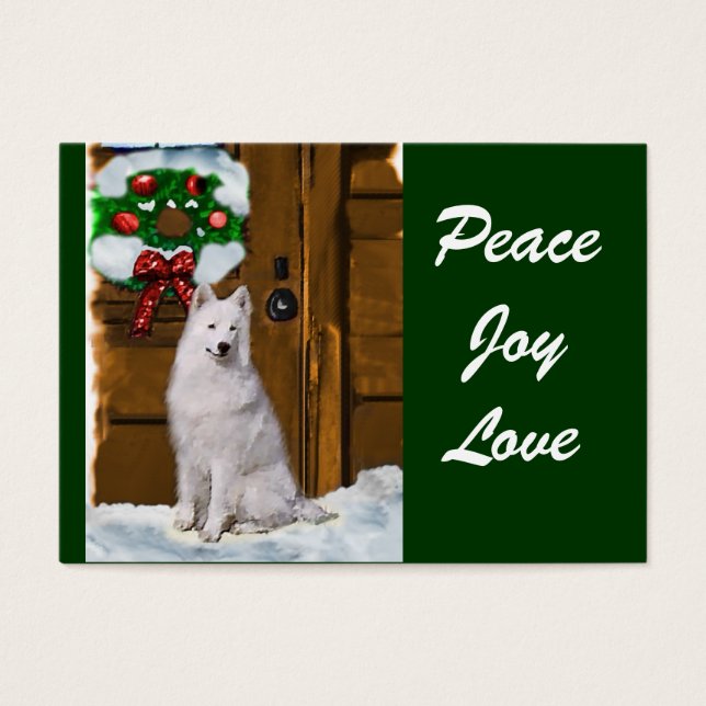 Julpresenter från Samoyed Visitkort (Framsidan)