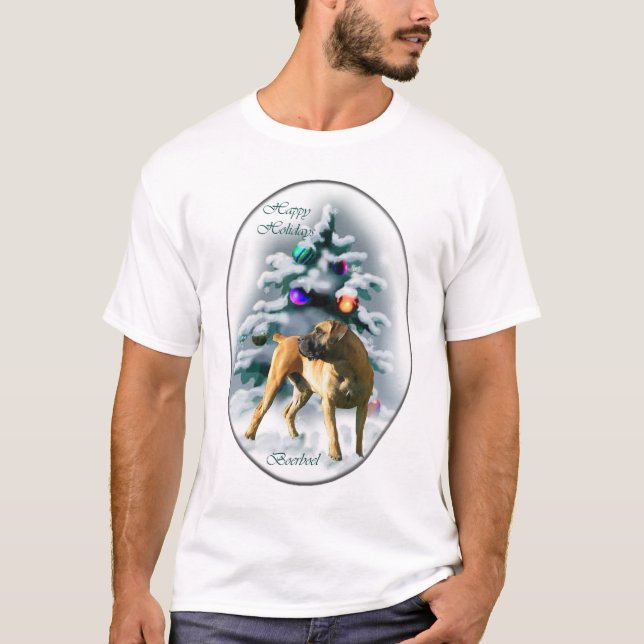 Julpresenter till boerboel tee shirt (Framsida)