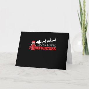 Julpresenter till brandmän Jultomten Brandman Helgkort