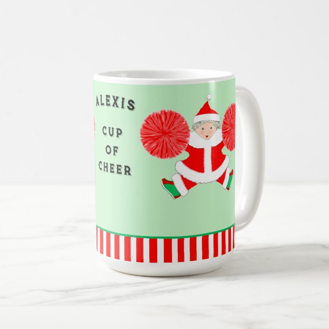 Julpresenter till Cheerleadertjej Kaffemugg (Framsida höger)