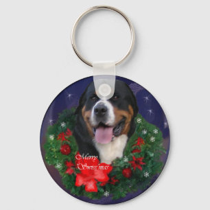 Julpresenter till Greater Swiss Mountain Dog Nyckelring