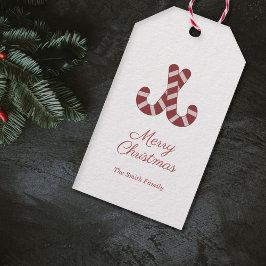 Julpresentetikett för godisbit presentetikett