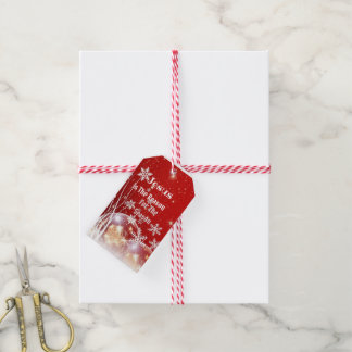 Julpresentetikett Jesus är Anledningen Jul Rödf/ V Presentetikett