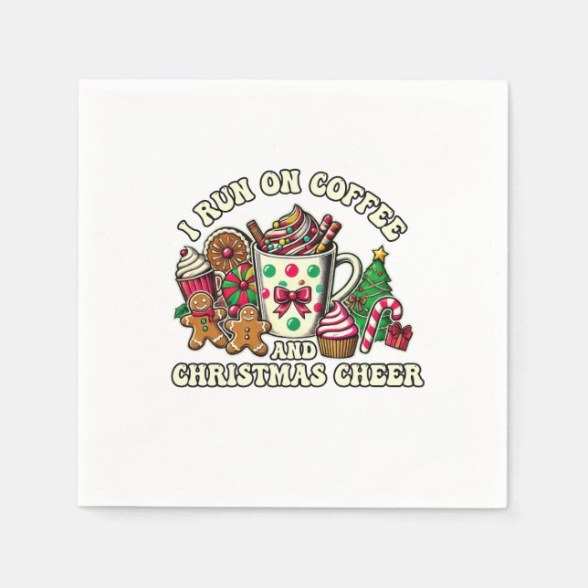Julpresentkaffe och julstämning pappersservett (Framsidan)