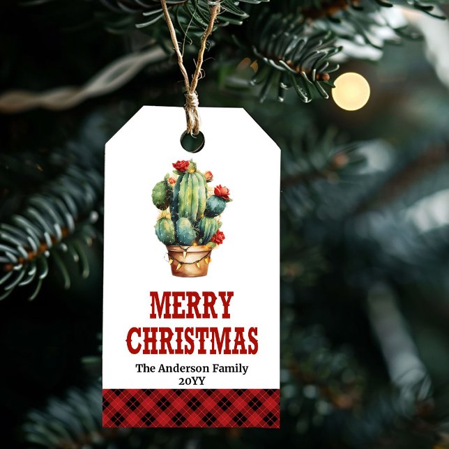 Julpresentkort för prärien med anpassat namn och s presentetikett (Prairie Christmas gift tag custom name and spurs

)