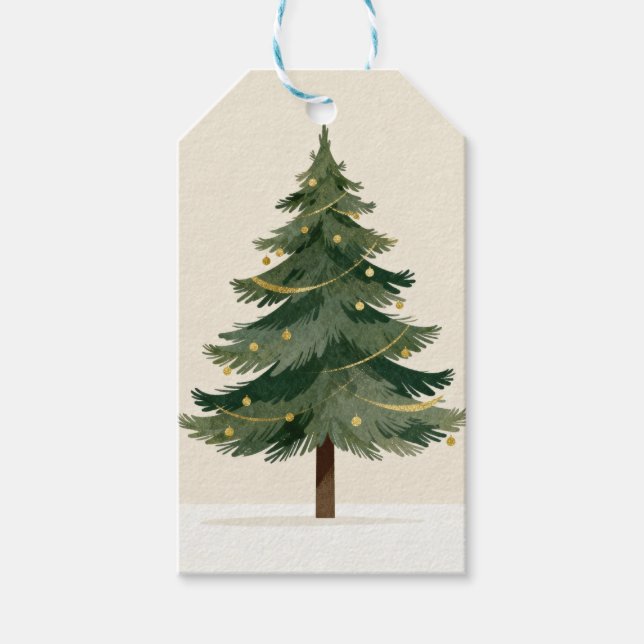 julpresentkort jul presentetikett (Framsidan)
