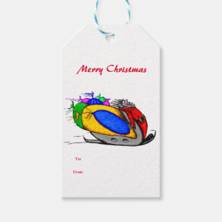 Julpresentkort jul presentetikett