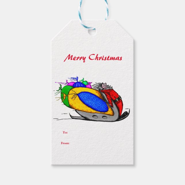 Julpresentkort jul presentetikett (Framsidan)