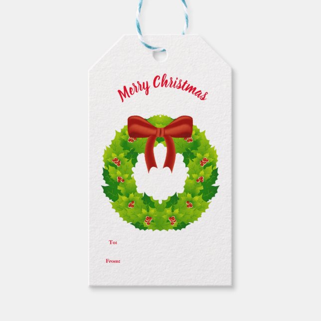 Julpresentkort jul presentetikett (Framsidan)