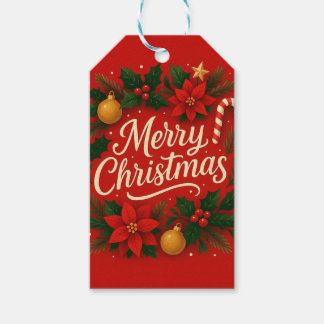 Julpresentkort presentetikett