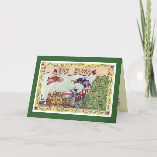 Julpresentleksaksaffär Helgkort (Framsida)
