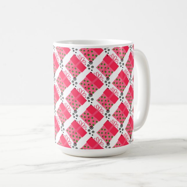 Julpresentmönster Kaffemugg (Framsida höger)