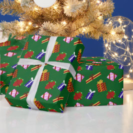 Julpresentmönster Presentpapper