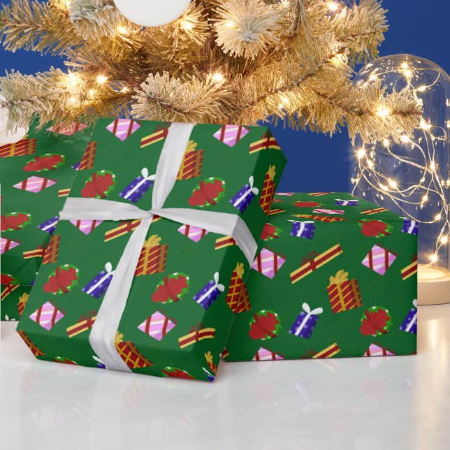 Julpresentmönster Presentpapper (Helgdagar)