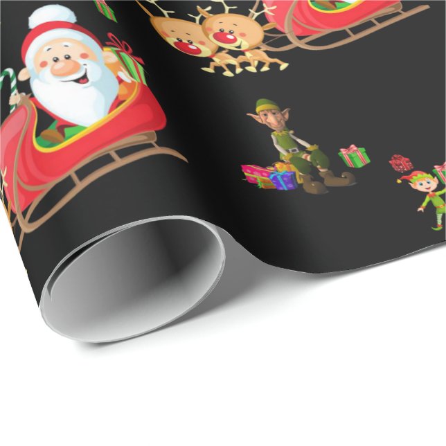 Julpresentpapper Tomte Presentpapper (Rullad Hörn)