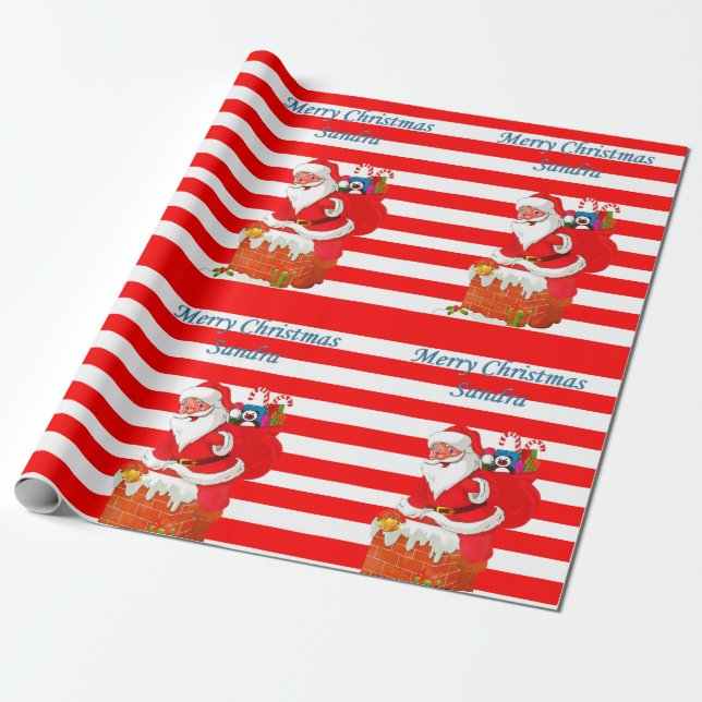 Julpresentpapper Tomte Presentpapper (Utrullad)
