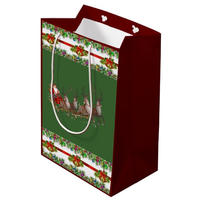 Julpresentpåse (Baksidan Vinklad)