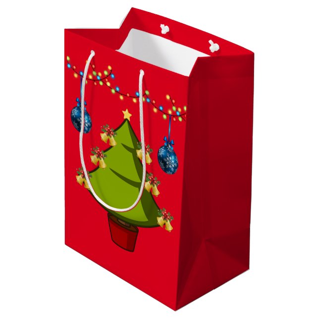 Julpresentpåse (Baksidan Vinklad)
