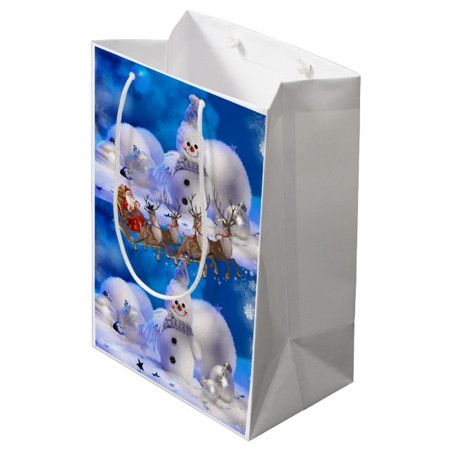 Julpresentpåse (Baksidan Vinklad)