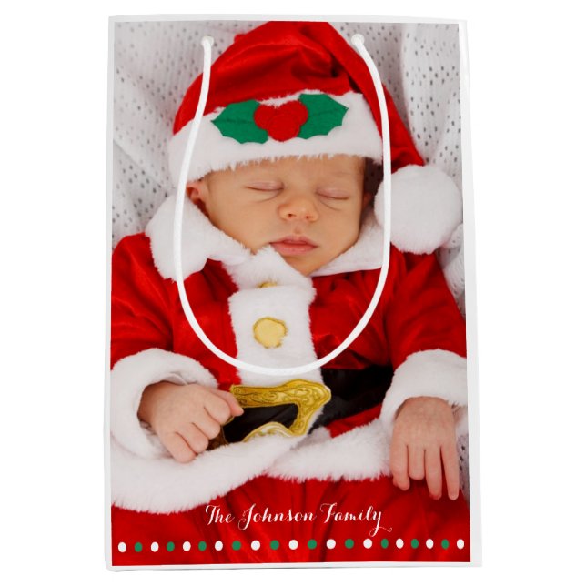 Julpresentsäckar med medellång Personlig (Framsidan)