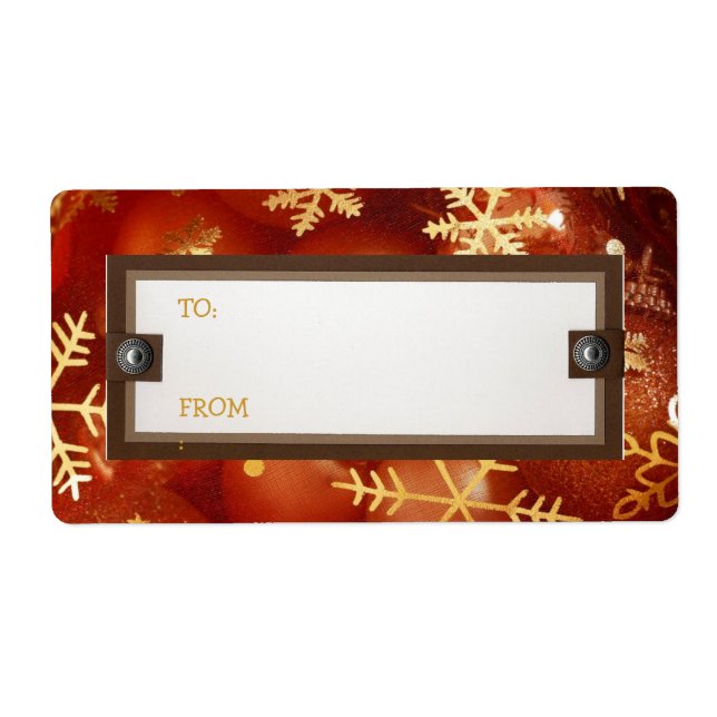 Julpresentsetiketter Fraktsedel (Framsidan)