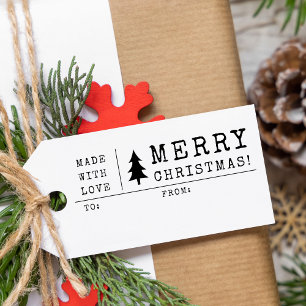 Julpresentstämpel med kärlek stämpel