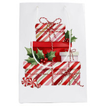 Julpresentstapel med sockestripor
