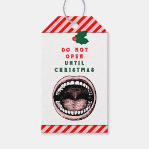 Julpresenttaggar för tandläkare presentetikett