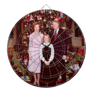 Julpresidenten James Jimmy Carter Vita huset Darttavla