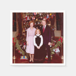 Julpresidenten James Jimmy Carter Vita huset Pappersservett
