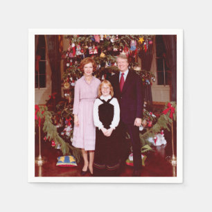 Julpresidenten James Jimmy Carter Vita huset Pappersservett