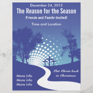 Julprogram för Three Crosses Holiday Reklamblad
