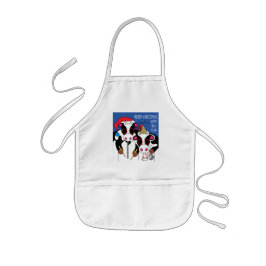 Julpron "Moo Year" Barnförkläde