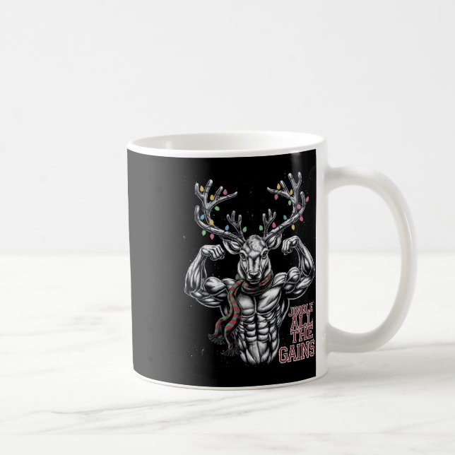 Julprydern Gym Workout Jingle - hela vinden Kaffemugg (Höger)