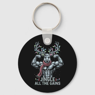 Julprydern Gym Workout Jingle - hela vinden Nyckelring