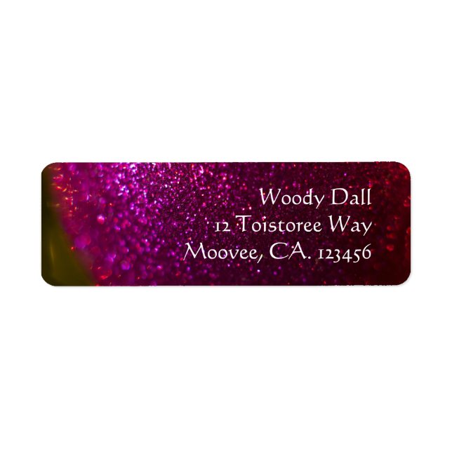 Julprydnad 10 returadress etikett (Framsidan)