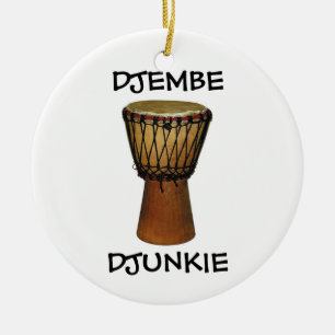 Julprydnad för DJEMBE #2 Julgransprydnad Keramik