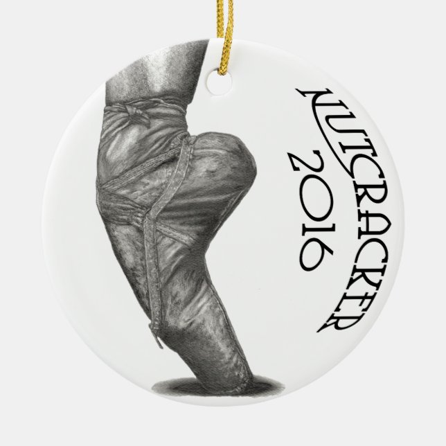 Julprydnad för nötknäppare 2016 julgransprydnad keramik (Framsidan)