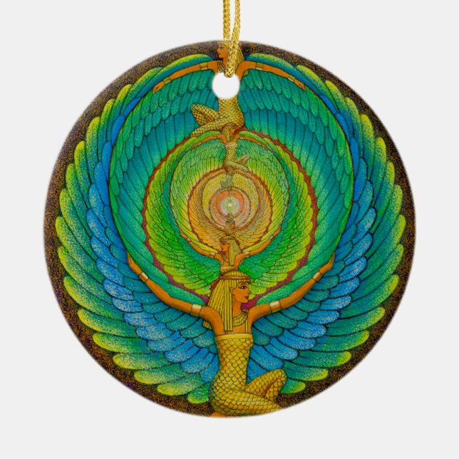 Julprydnad "för oändlig Isis" Julgransprydnad Keramik (Framsidan)